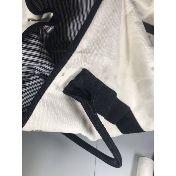 Reversible Satchel of New York Awesome Achievers St. Maarten Beige Tote Bag - Picture 6 of 12